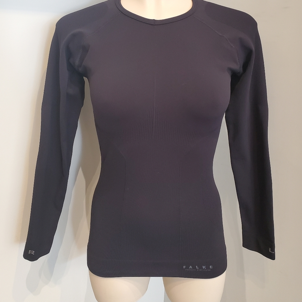 Falke ergonomic sport system black long sleeve tshirt brand new size M